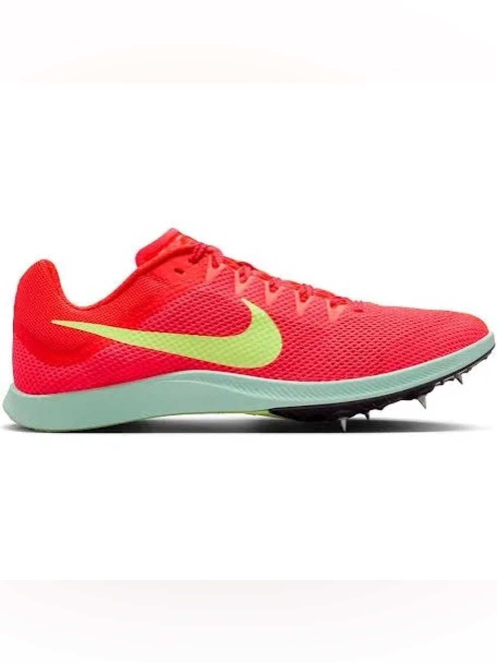 Nike Women’s Coral Running Spikes with Mint and Volt Swoosh